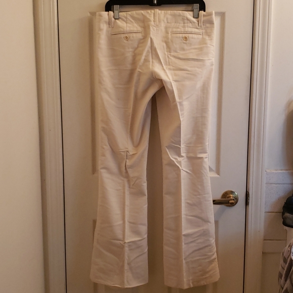Theory Off-White Dress Pants Flare Legged Size 10 - Picture 3 of 6